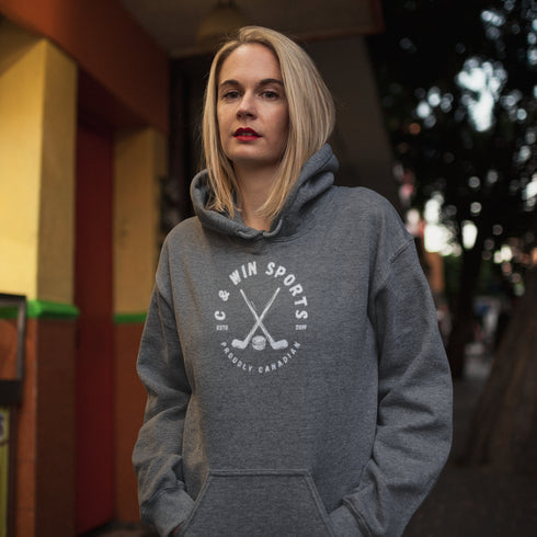This hoodie features a striking hockey stick graphic that showcases your love for the sport in a trendy way. Crafted with high-quality materials, it ensures durability and coziness for those chilly game nights or casual outings.